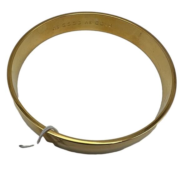NWT KATE SPADE New York Idiom "As Good as Gold" Bangle Bracelet - Picture 6 of 6